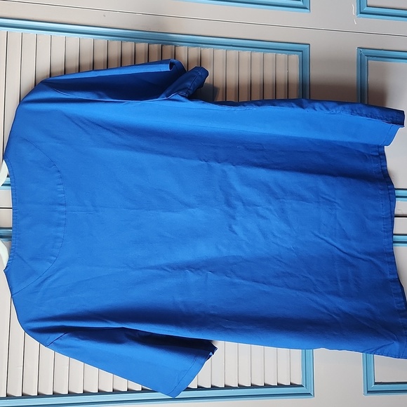 Bordova Unisex Blue Scrub Top - Picture 9 of 10